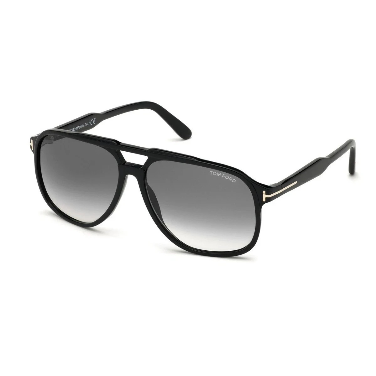 Tom Ford Raoul FT0753 01B Shiny Black Navigator Sunglasses 62mm