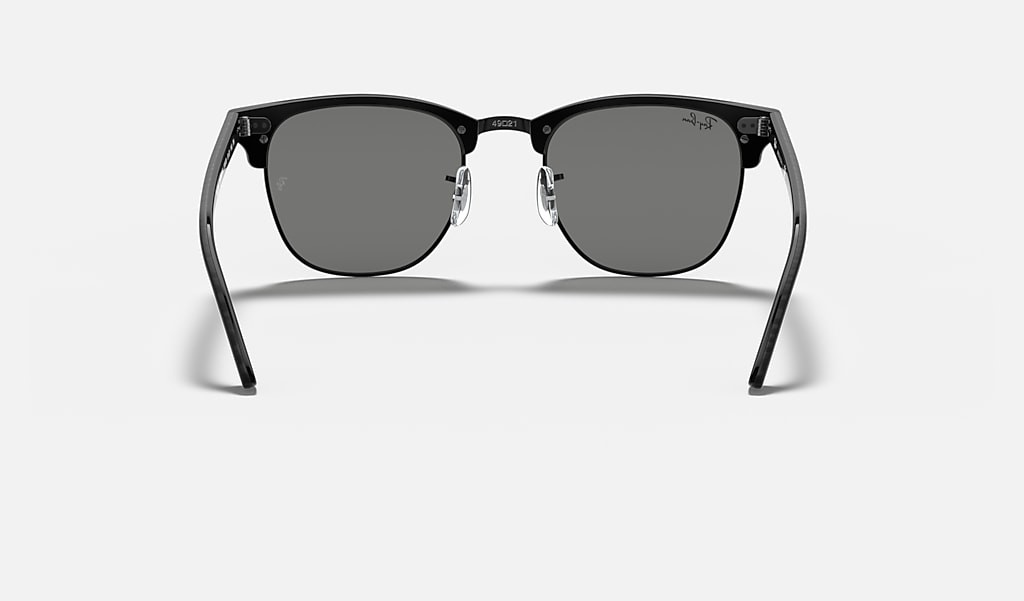 Ray-Ban Clubmaster Marble Black / Dark Grey 51 mm Sunglasses RB3016 114517 51-21