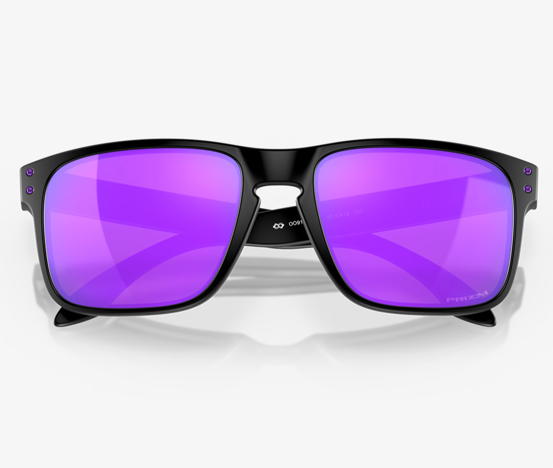 NEW Oakley Holbrook Sunglasses Matte Black l Prizm Violet OO9102-K6