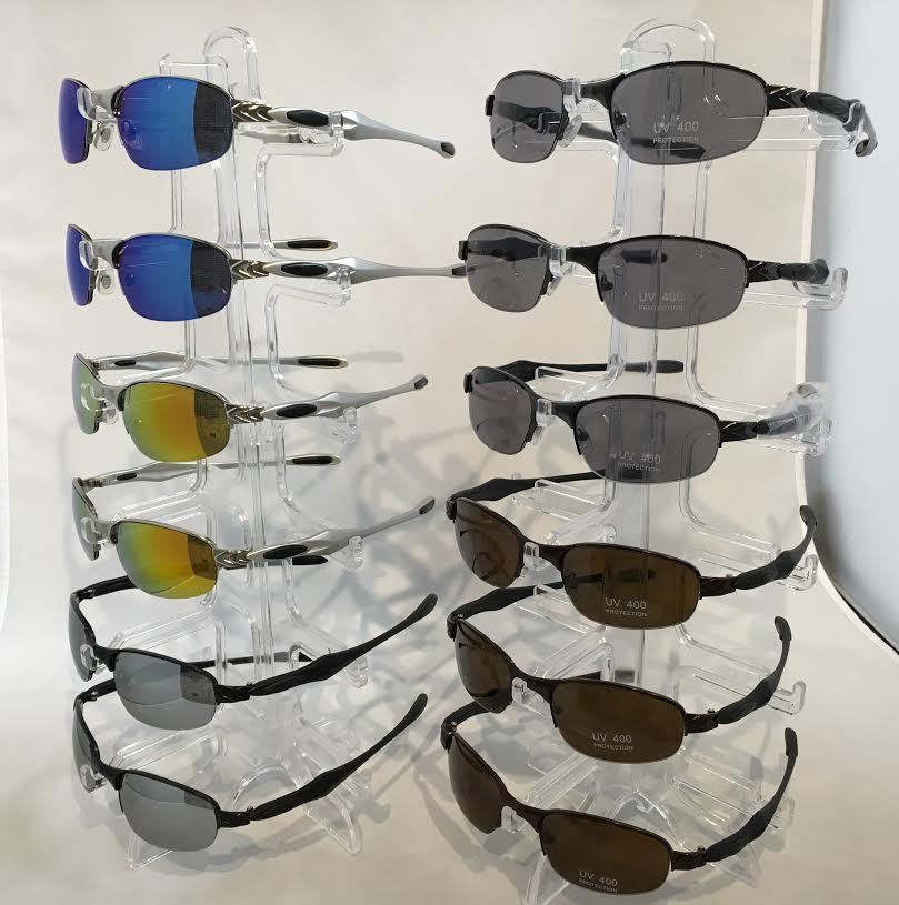 E1045 SEMI RIMLESS METAL SPORTS SUNGLASSES Wholesale 12 Pair