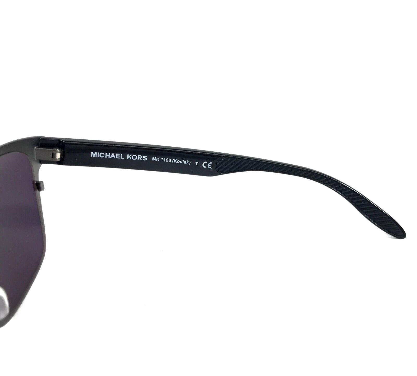 Michael Kors Sunglasses MK1103 Kodiak 10036Q Matte Gunmetal Safety Orange Lenses