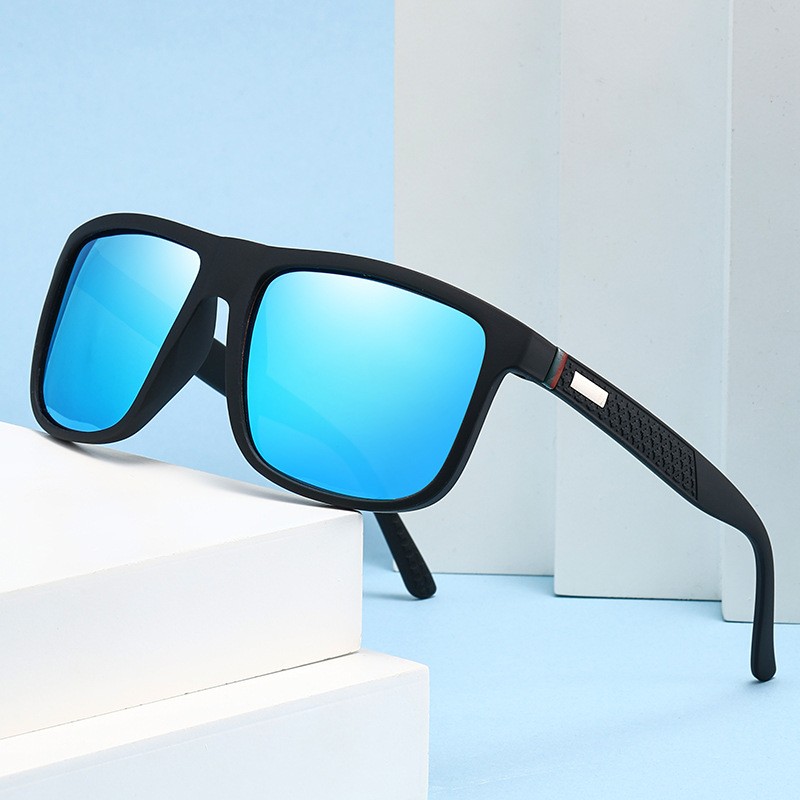 Men’s Square Polarized Sunglasses Men TR90 Frame Driving Sports Sun Glasses USA