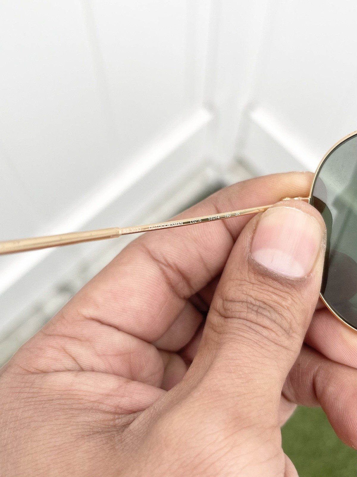 New Ray Ban Outdoorsman Rat Tail RB3030 3030 Gold G15 Lens Size 58/14