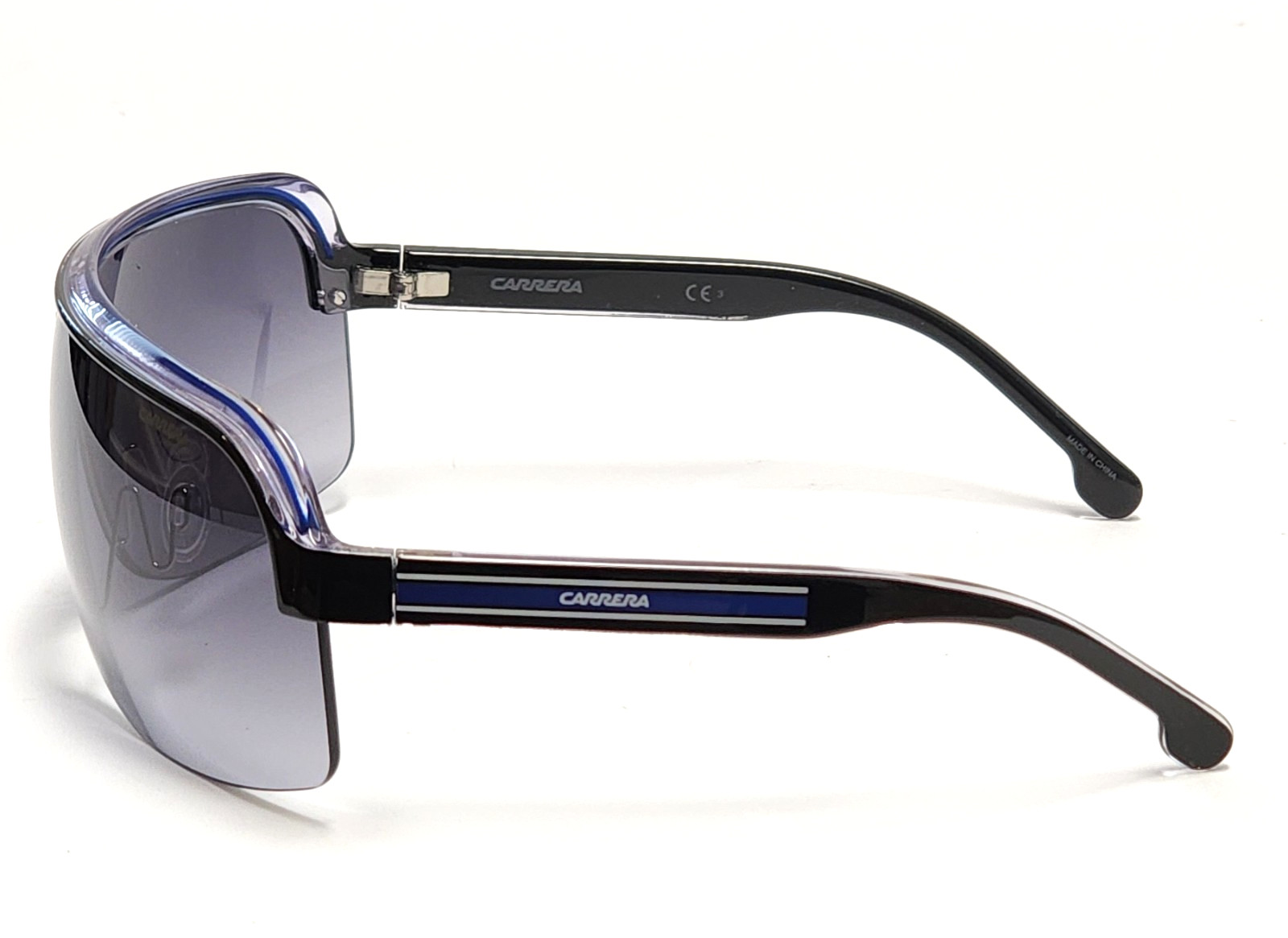 Carrera Black Topcar Blue Full Face Wrap Around Sunglasses Lightweight 1/N T5C90