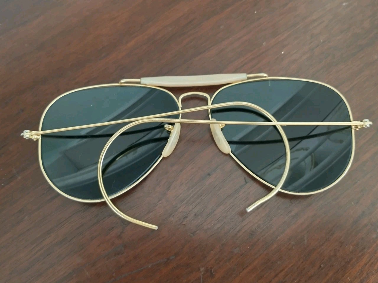 VINTAGE RAY BAN B&L WRAP EAR OUTDOORSMAN AVIATOR SUNGLASSES MADE IN USA 58-14