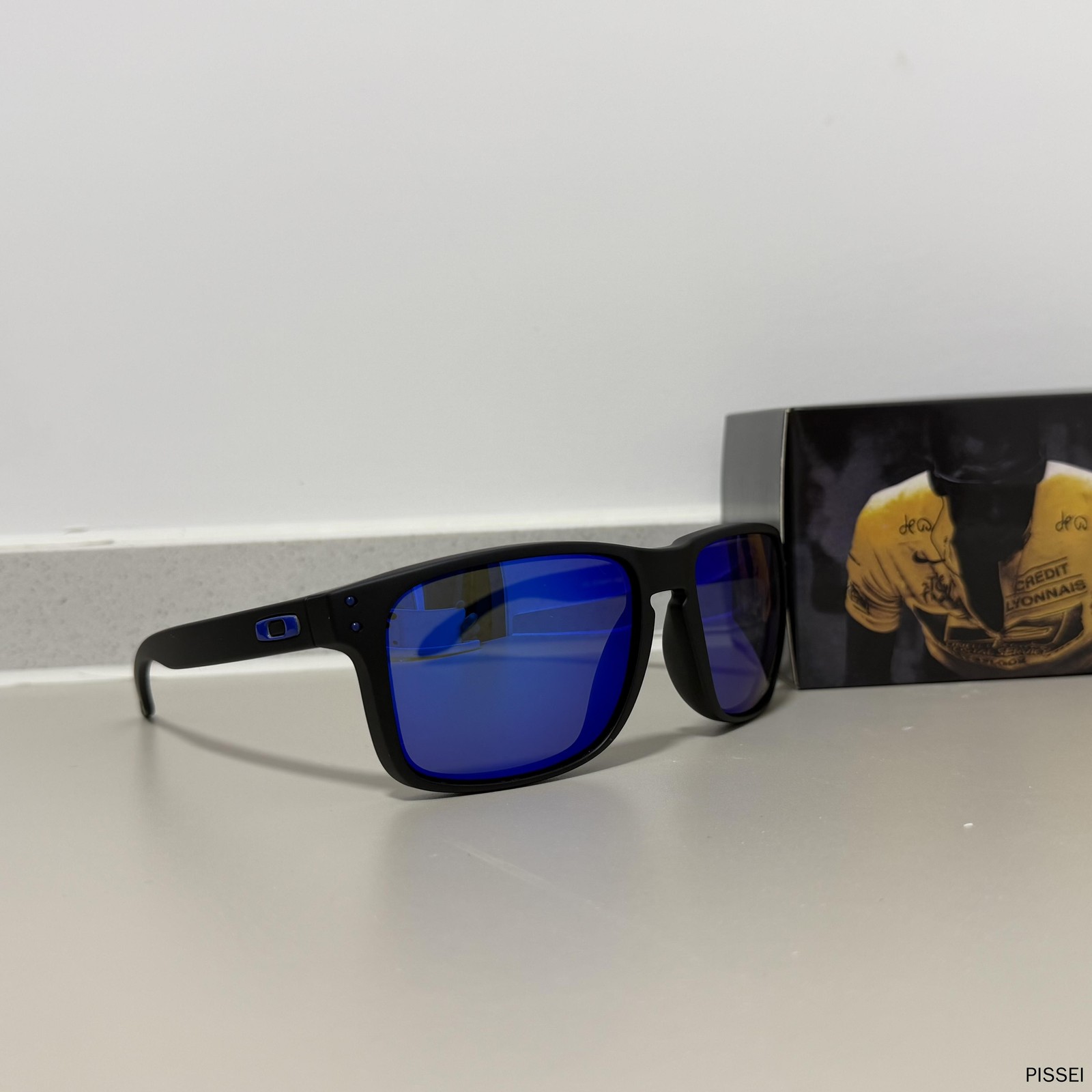 Oakley HOLBROOK PRIZM Deep Blue Lens Sunglasses XXL OO9487 Matte Black IN BOX