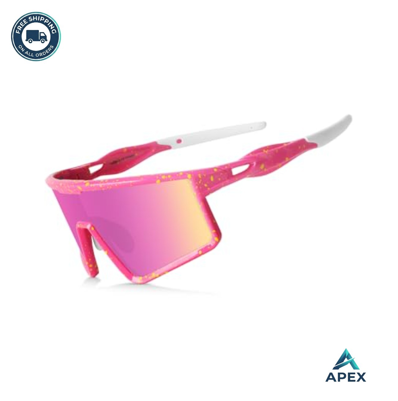 Sports Sunglasses UV400 HD Lenses Adjustable Nose Pads Lightweight 32g For