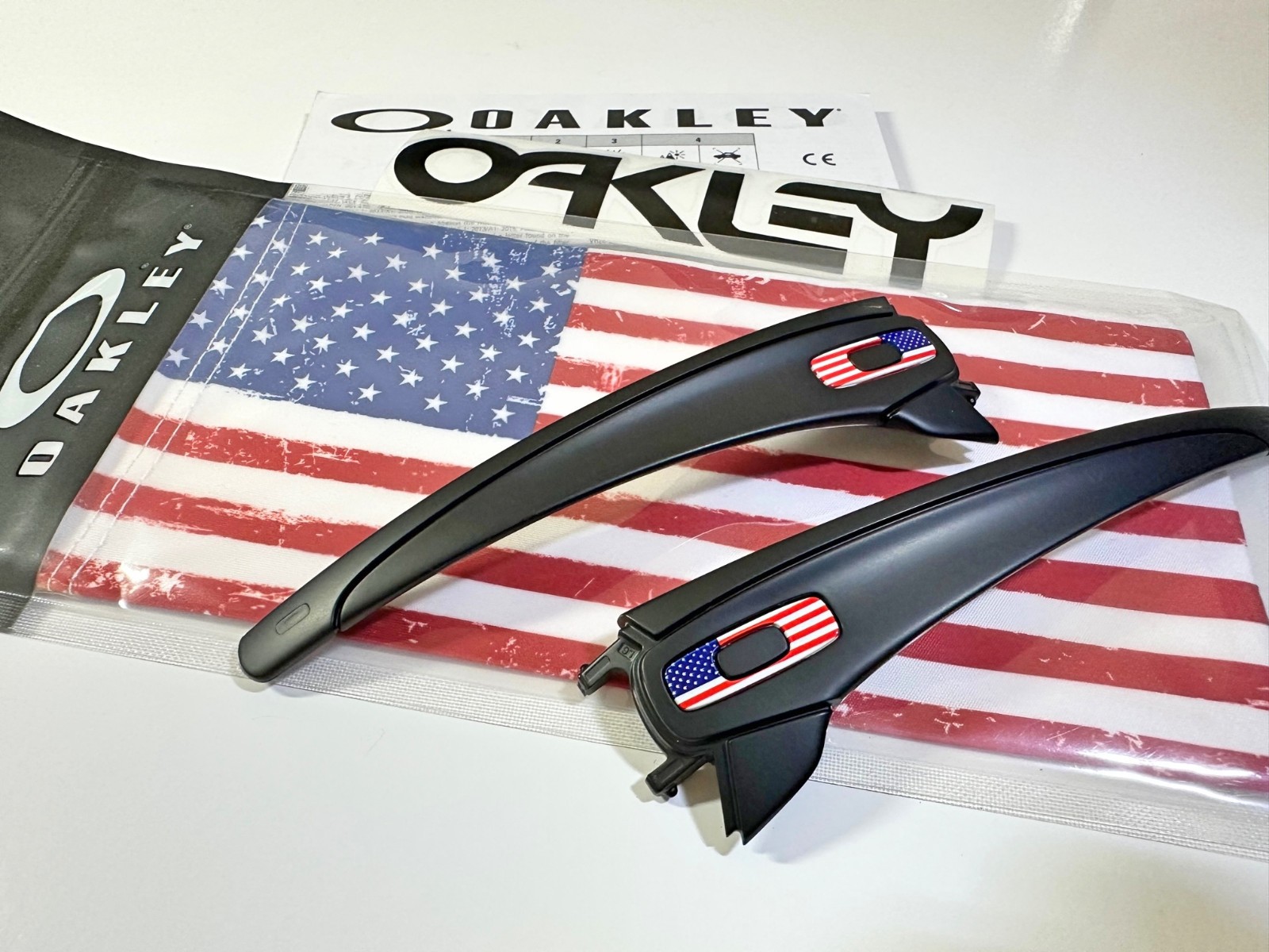 New Oakley Fuel Cell OO9096 • USA Stems w Flag Icons & USA Microbag + Decal