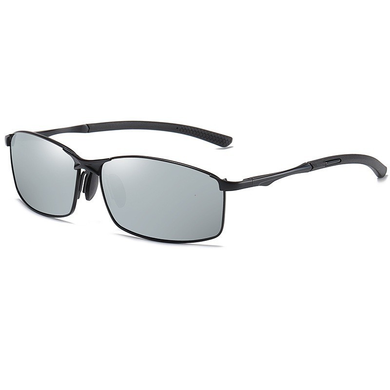 Men s Polarized Sunglasses UV400 Metal Frame Rectangle Driving Sports Glasses