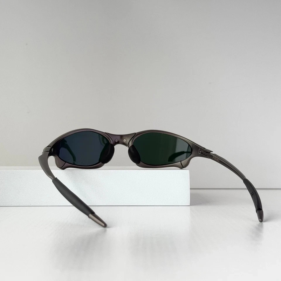 Oakley Penny X-Metal Sunglasses Cement Gray Purple Gradient Lens