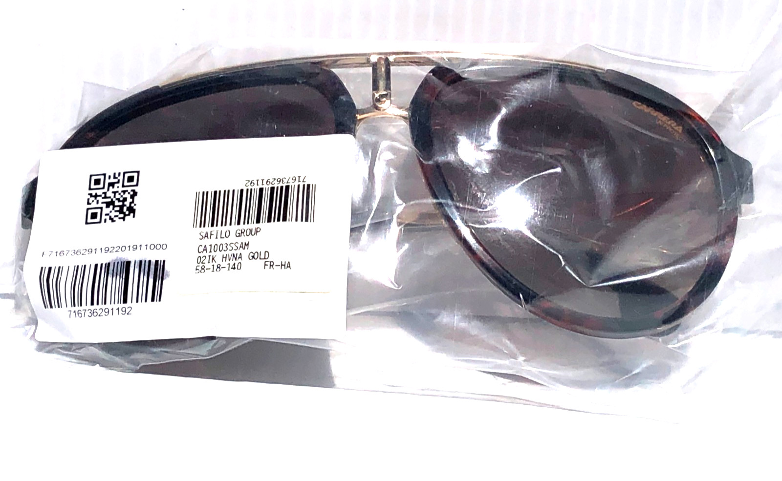 CARRERA Havana Gold & Tortoise Frame Gradient Brown Sunglass CA1003/SSAM 02IK