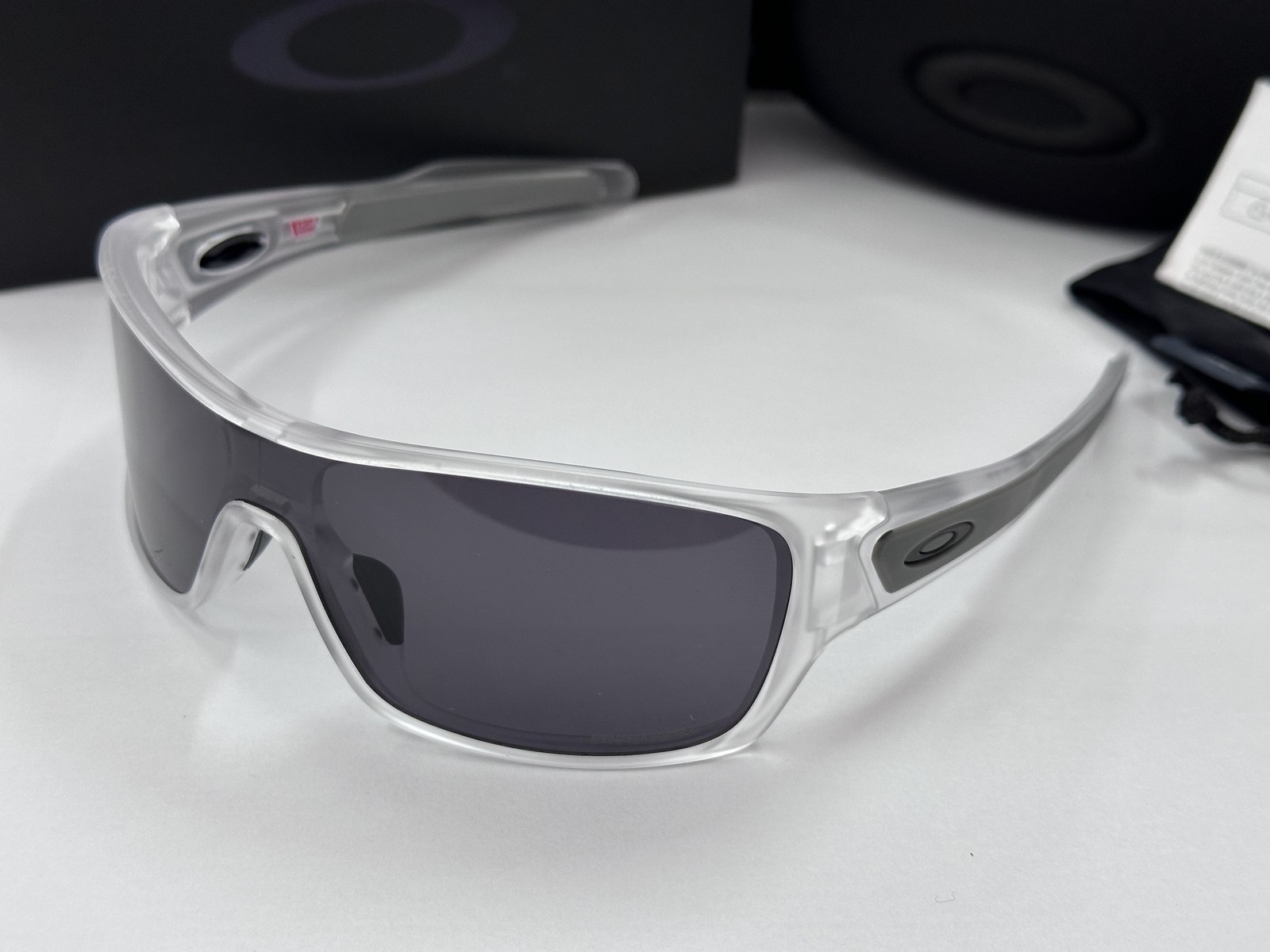 Oakley Turbine Rotor OO9307 Men’s Sunglass Clear Frames/Gray PRIZM Lenses