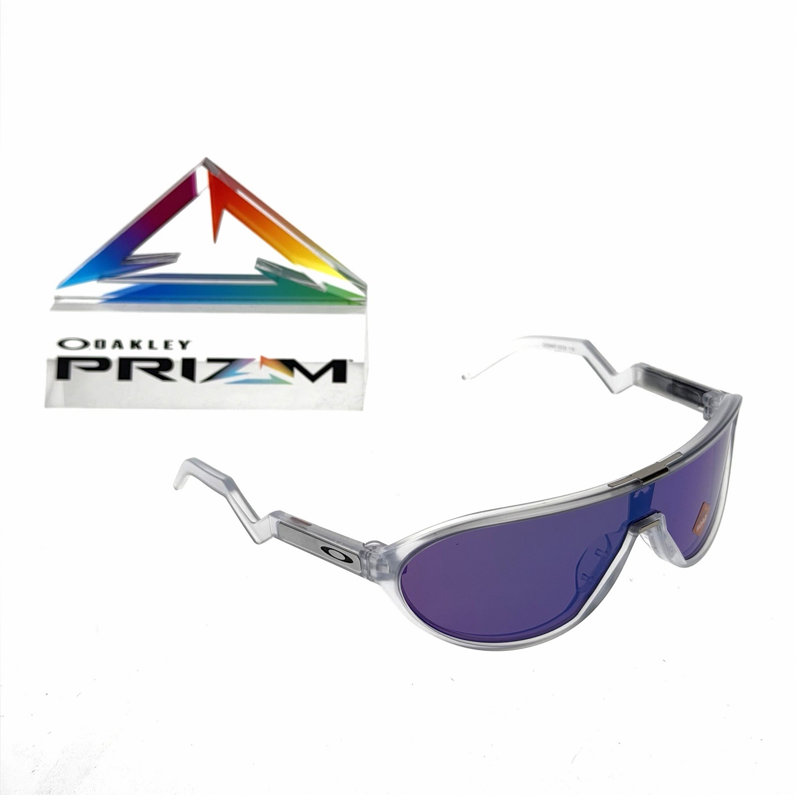 OAKLEY CMDN SUNGLASSES MATTE TRANSPARENT CLEAR PRIZM ROAD JADE OO9467-0333