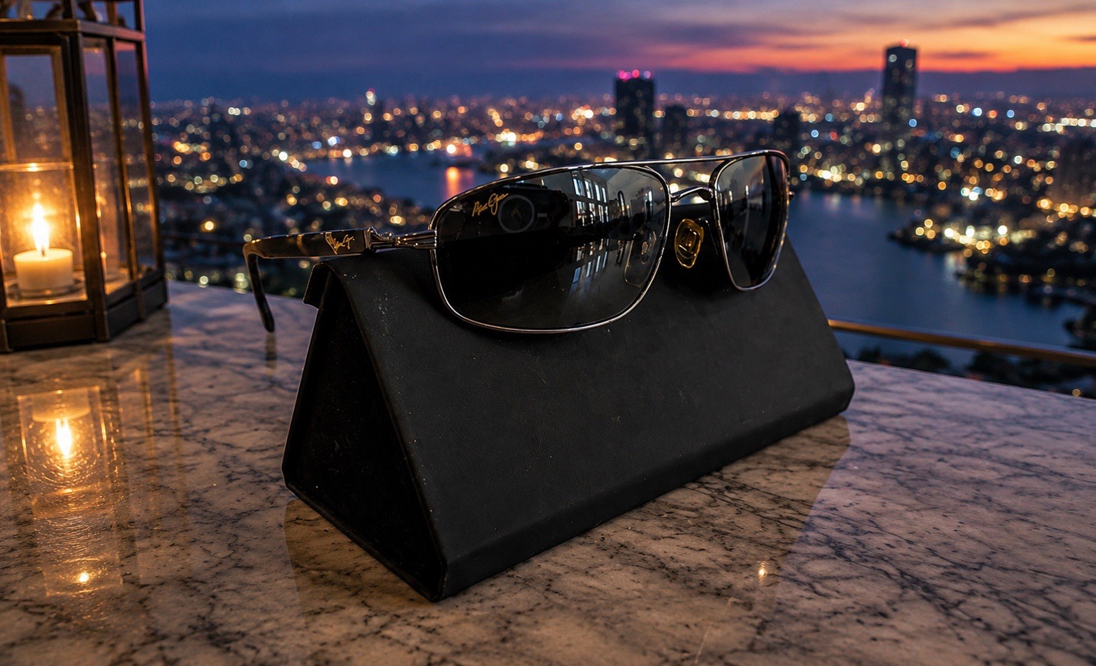 Maui Jim Kahuna Rectangular Polarized Sunglasses 61-18-135mm $340 New Retail