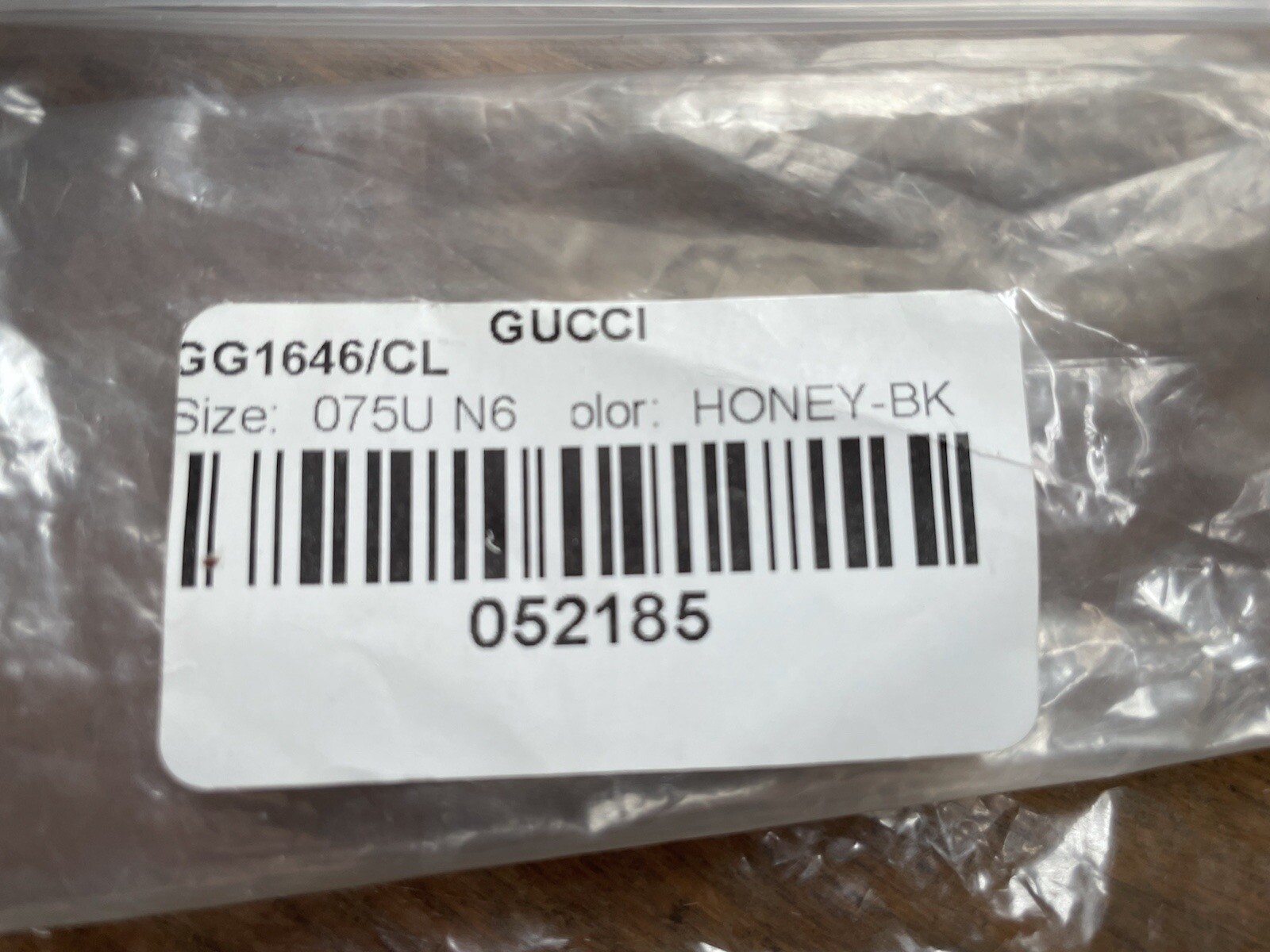 gucci GG1646/CL HONEY & BLK