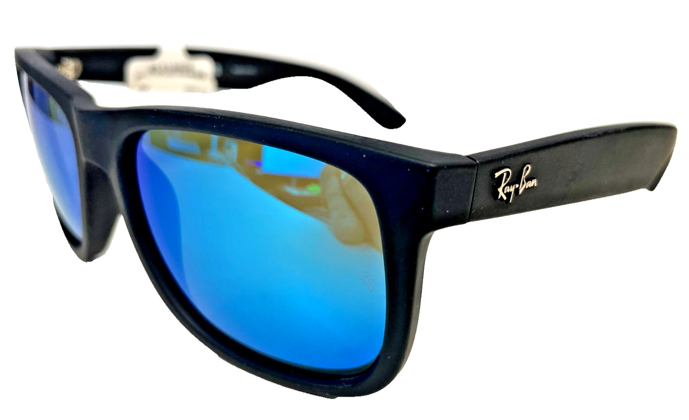 AUTHENTIC RAY BAN RB4165 622/55 BLACK/BLUE MIRROR LENS 55MM