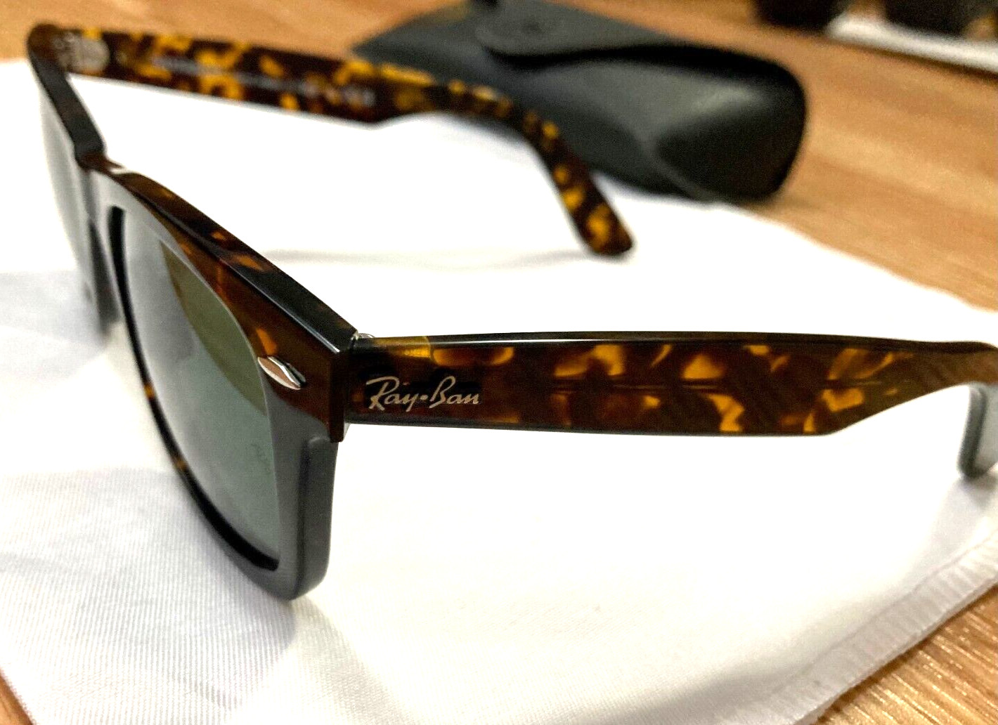 Ray Ban RB2140 TORTOISESHELL Wayfarer Unisex Polarized 50mm Sunglasses PERFECT