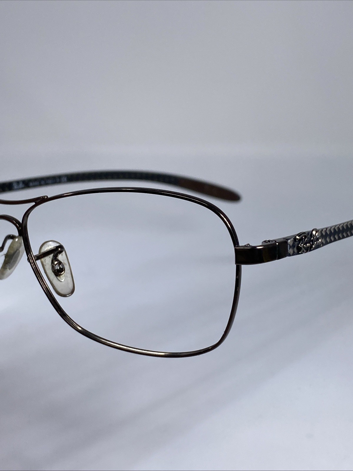 RAY-BAN RB8302 014 Italy Carbontech Brow Aviator Sunglasses Frame 58-15mm