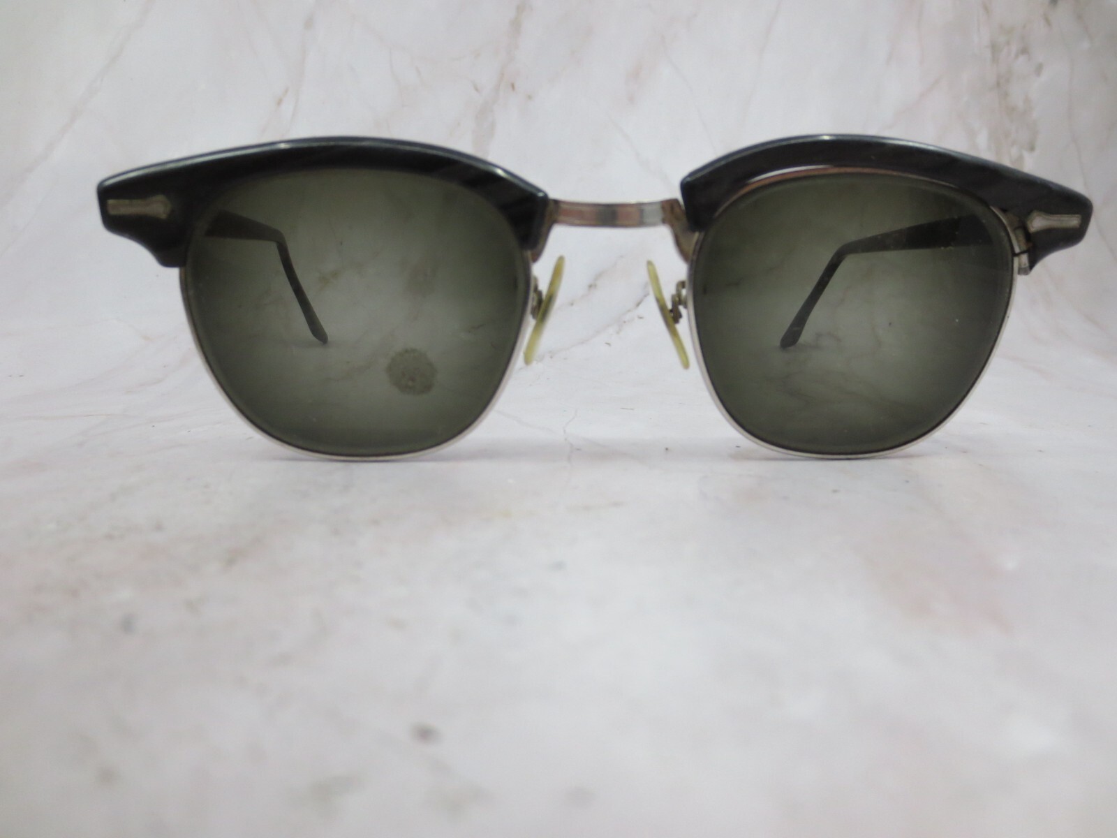 Sunglasses Frame Unisex Adults Matte Black Plastic Half Rim Square 55-22