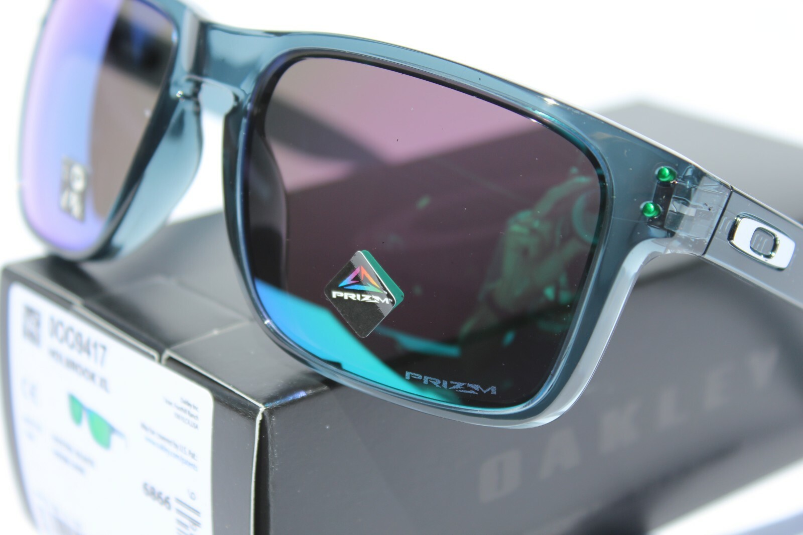 OAKLEY Holbrook XL Sunglasses Crystal Black/Prizm Jade Green NEW OO9417