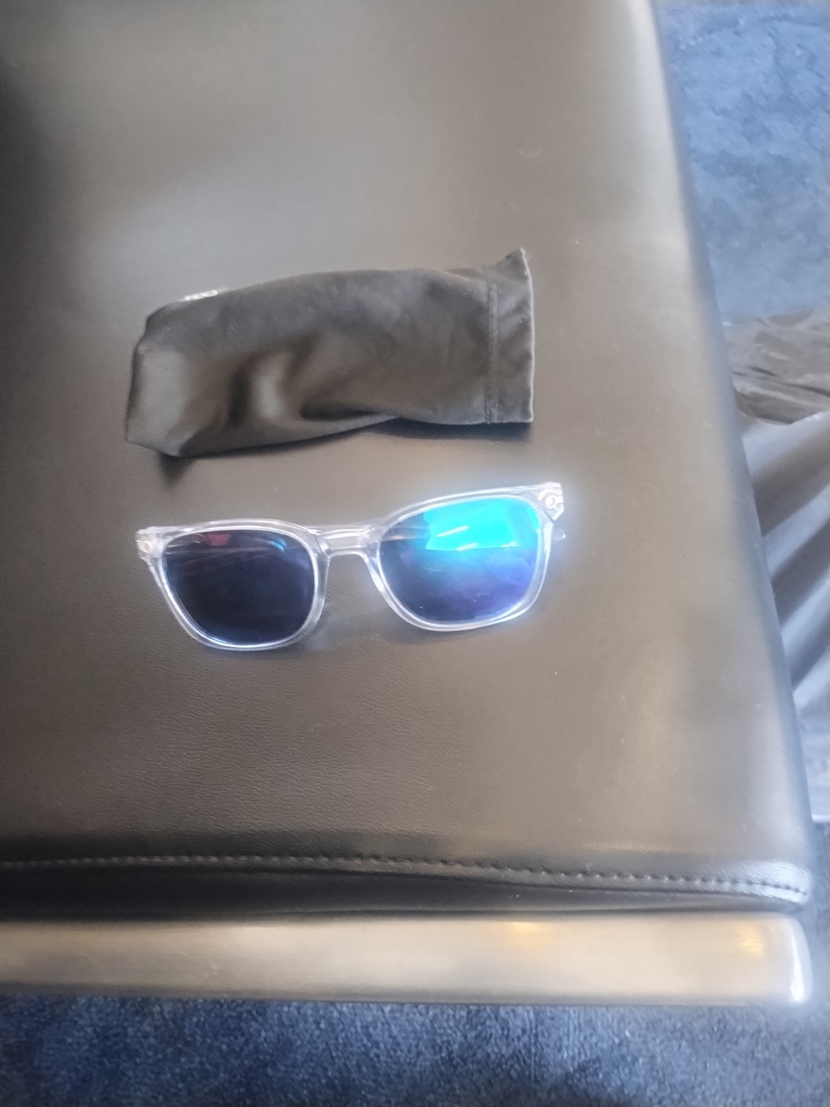 Oakley OJECTOR Grey Ink w Blue SAPPHIRE PRIZM POLARIZED Sunglass 9018-14