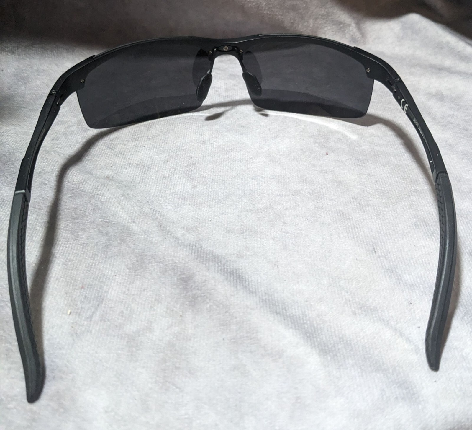 Duco Sports Mens Black Polarized Metal Frame Sunglasses