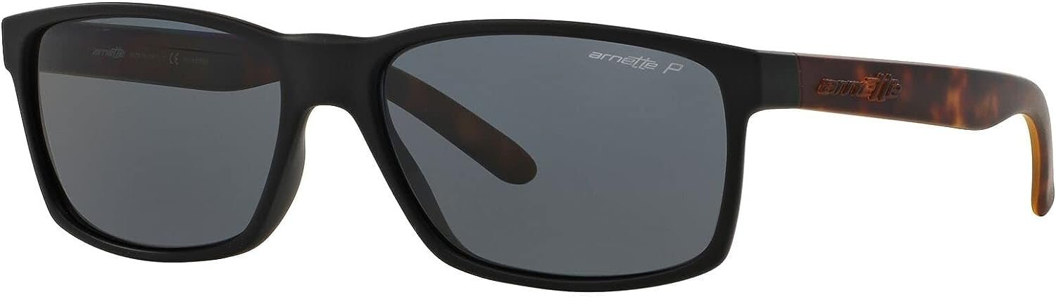 Arnette 0AN4185 227381 59mm Sunglasses Rubber Black Frame, Polarized Dark…
