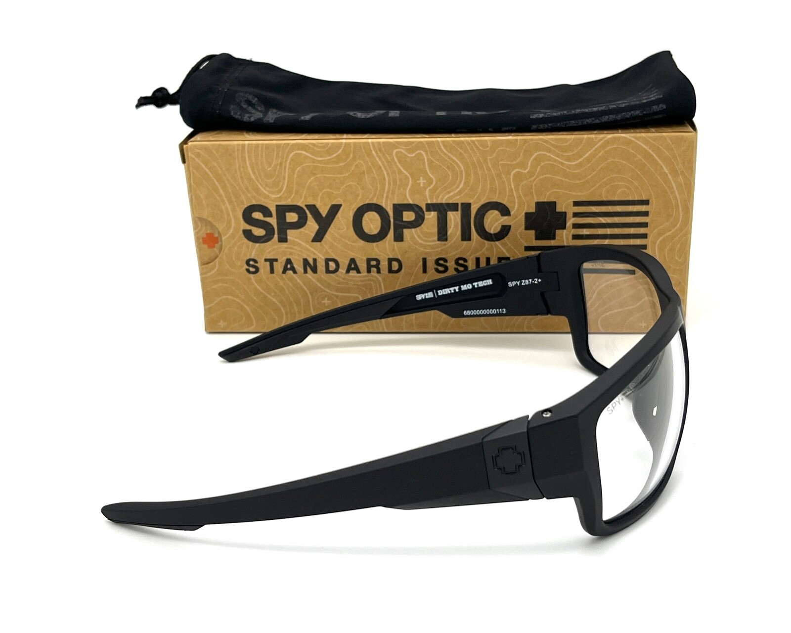 SPY DIRTY MO TECH SOSI ANSI Matte Black / Clear 64mm Sunglasses