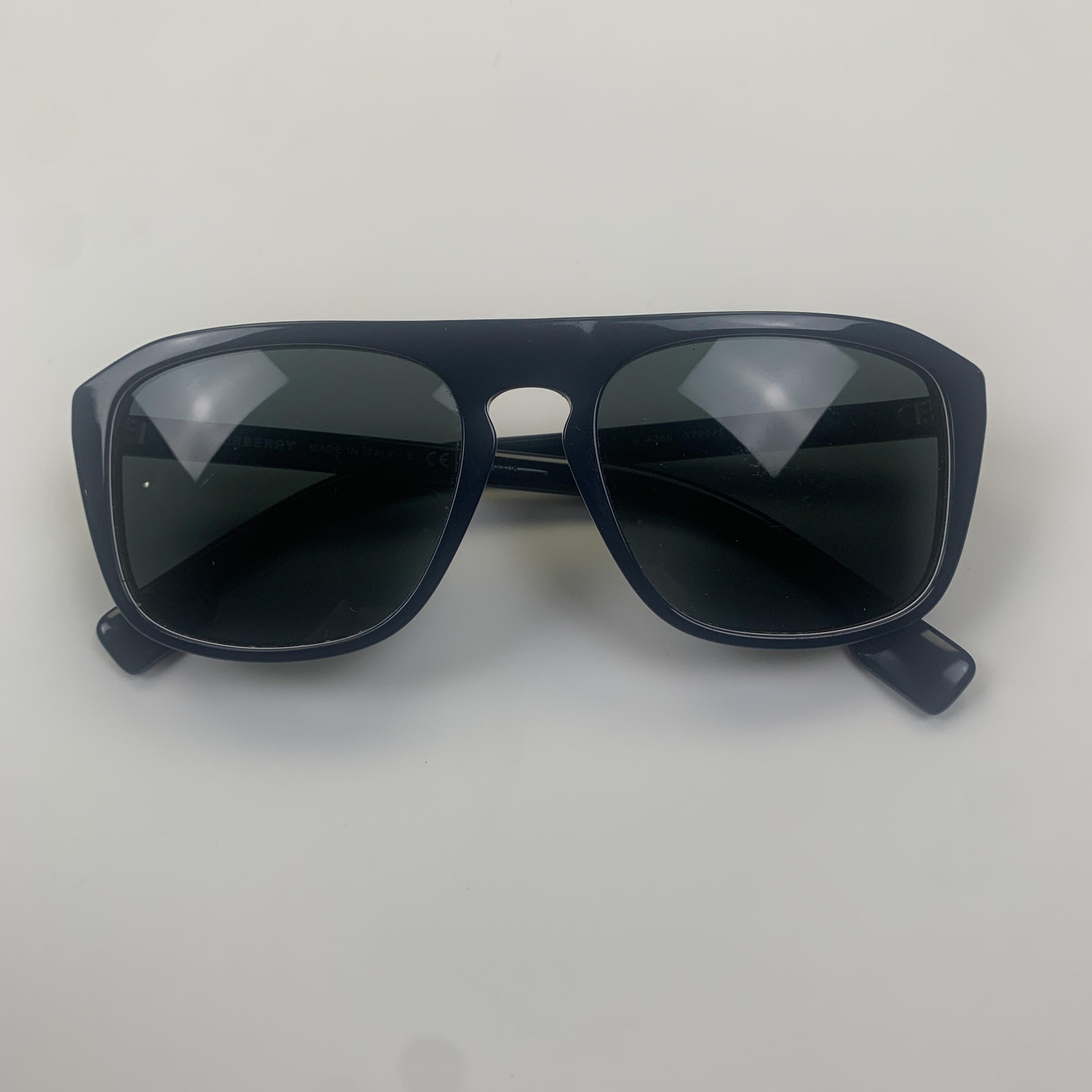 Burberry Sunglasses Mens 55mm Blue Square Gray Tinted Italy B 4286 3799/87