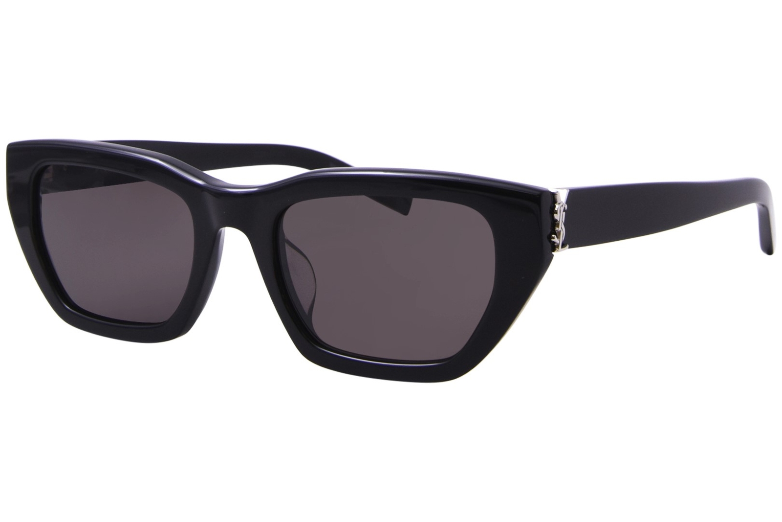 Saint Laurent SL-M127/F 001 Sunglasses Women’s Black/Black Lenses Cat Eye 53mm