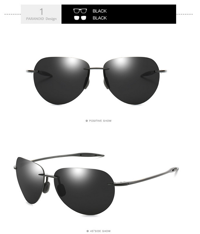 Ultra Light Rimless Sunglasses For Men Women Outdoor Driving Fishing Glasses New