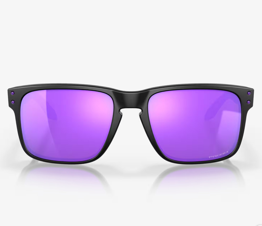 NEW Oakley Holbrook Sunglasses Matte Black l Prizm Violet OO9102-K6