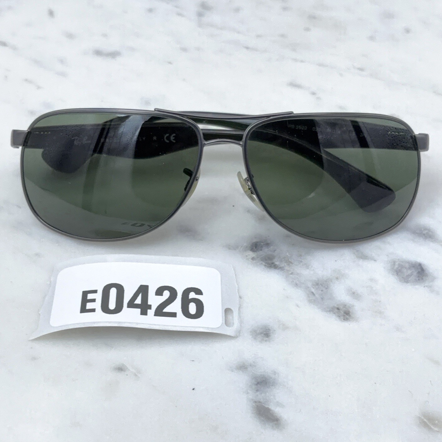 Ray-Ban RB3502 029 Matte Gunmetal Full Rim Square Aviator Sunglasses Frames Only