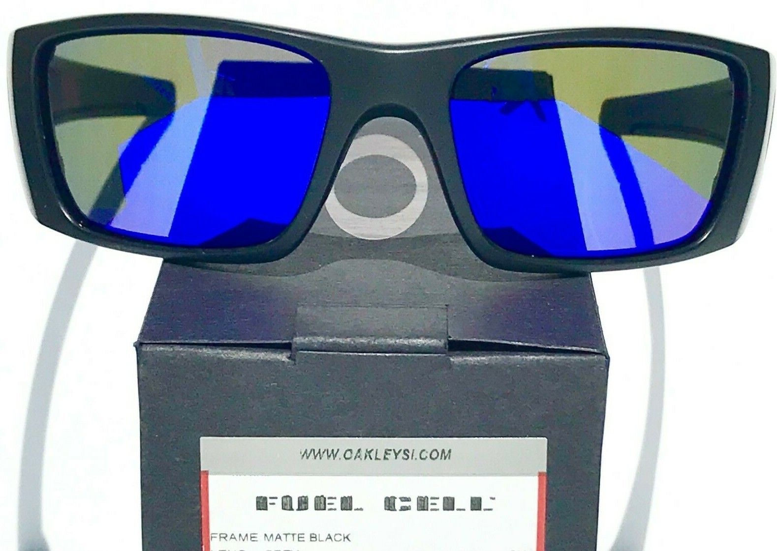 NEW* Oakley SI Fuel Cell Black USA Flag POLARIZED Galaxy Blue Sunglass 9096