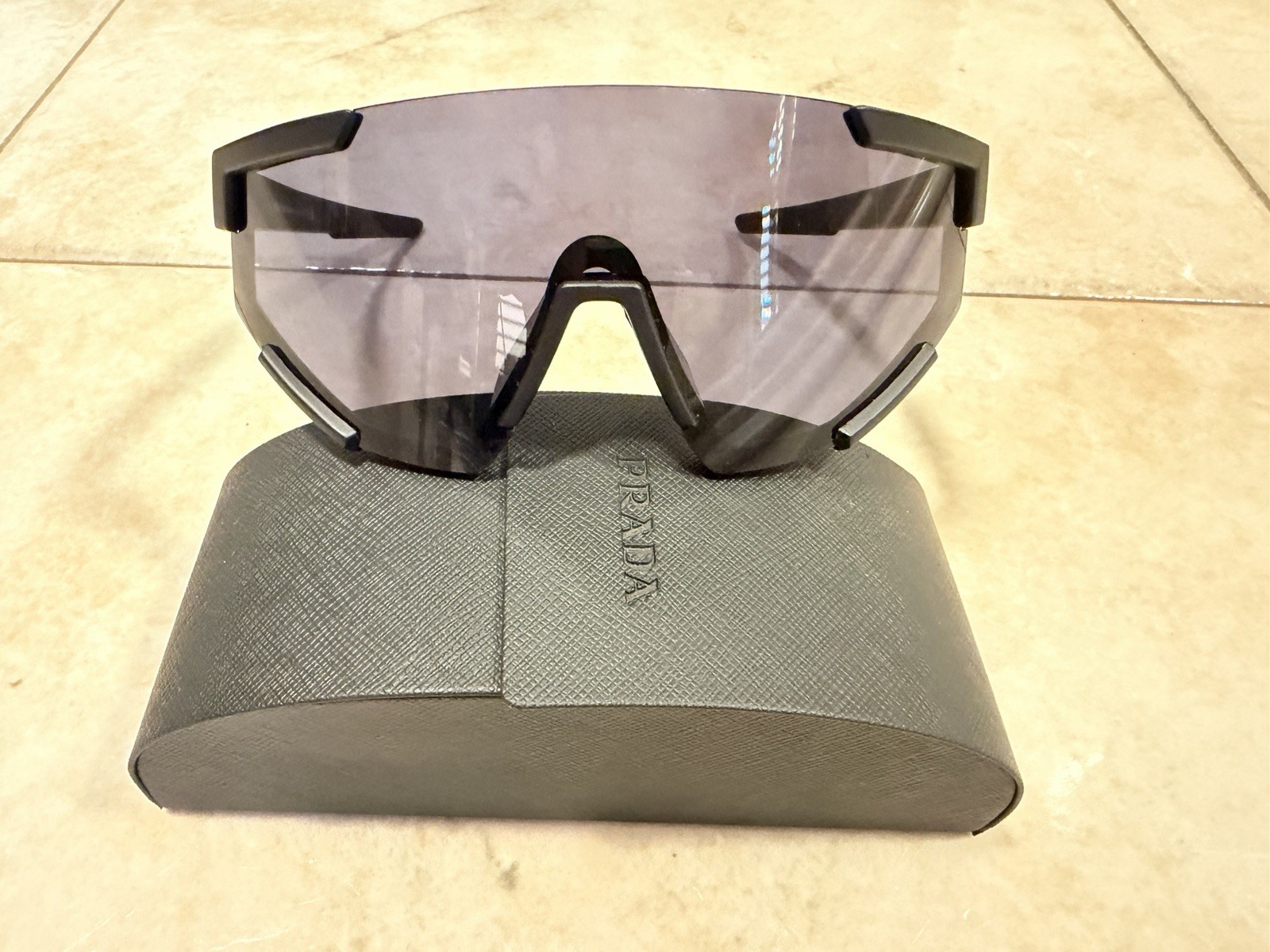 Prada Sunglasses SPS 04W DGO 06F Red Line Fearless