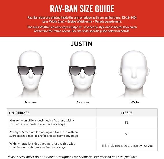 Ray-Ban RB4165 601/8G 51 Justin Matte Rubber Black Dark Grey Gradient Sunglasses