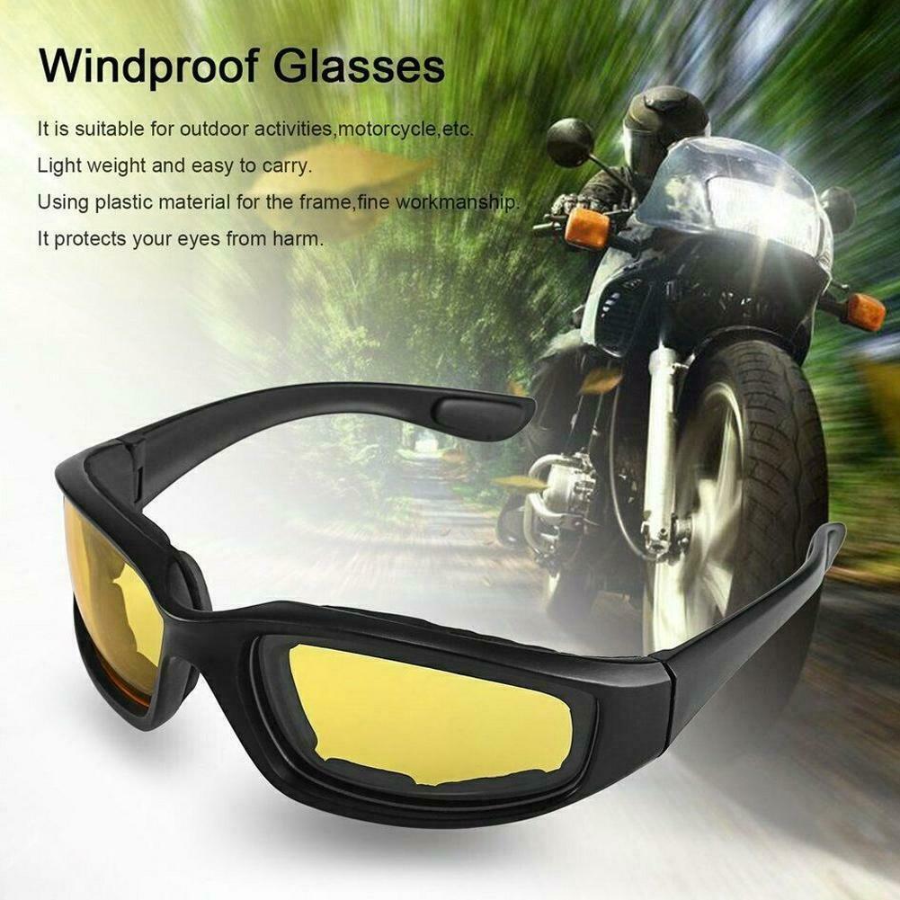 Motorcycle Sunglasses Bike Riding Glasses Clear Lens Wind Resistant Anti Fog Len