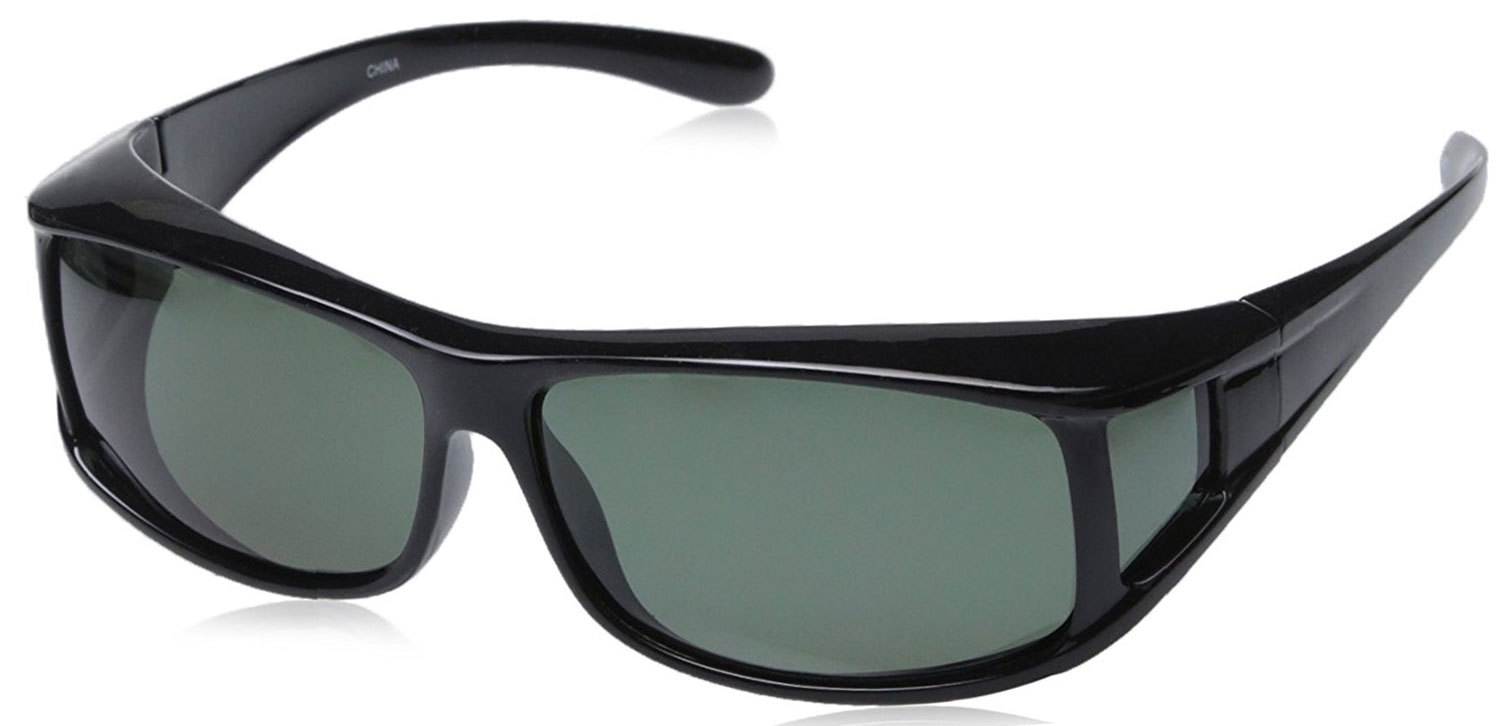 Fit Over Polarized Sunglasses Anit Glare Over Prescription Glasses Smoke Lens