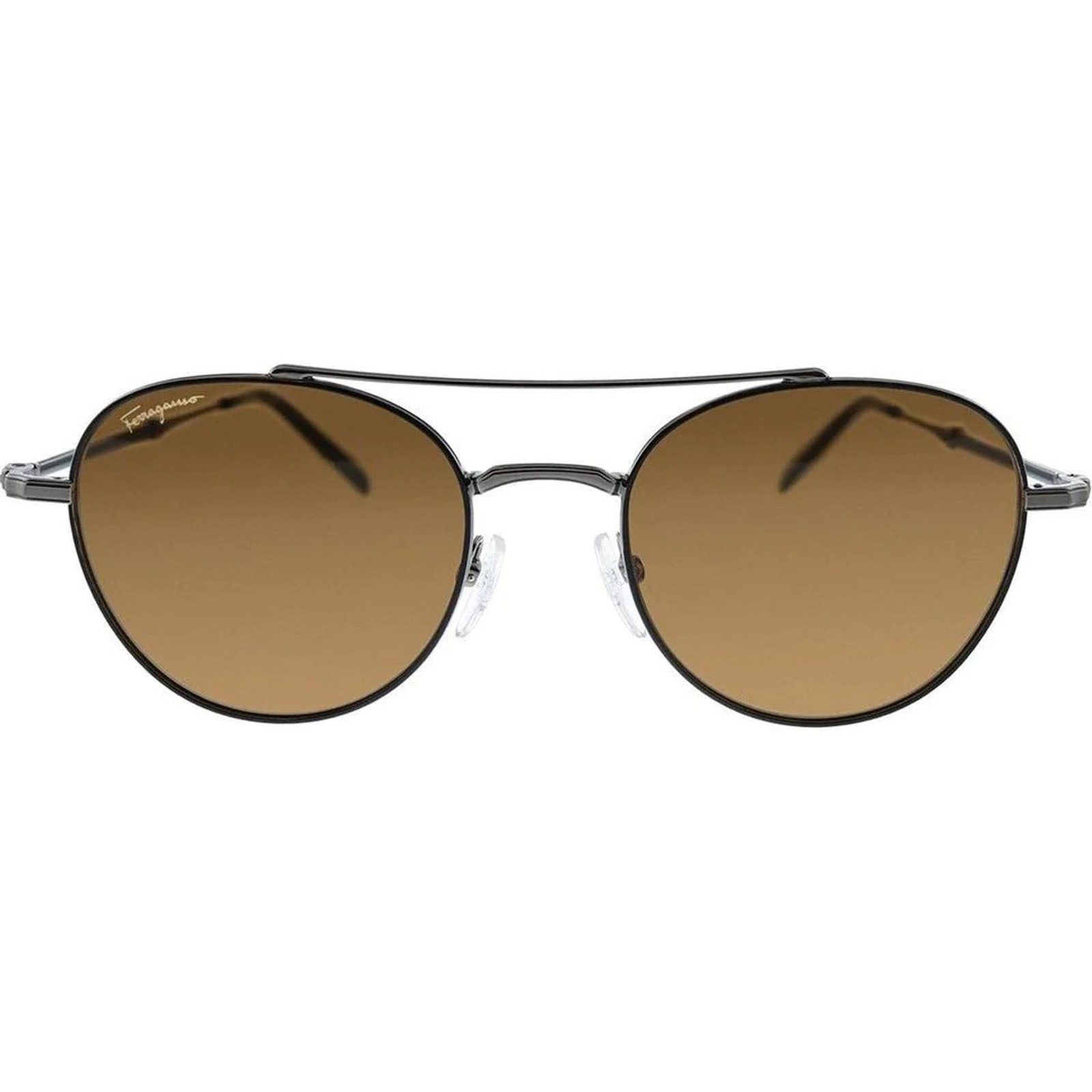 Salvatore Ferragamo Men’s Sunglasses Black and Dark Ruthenium Frame SF226S 021