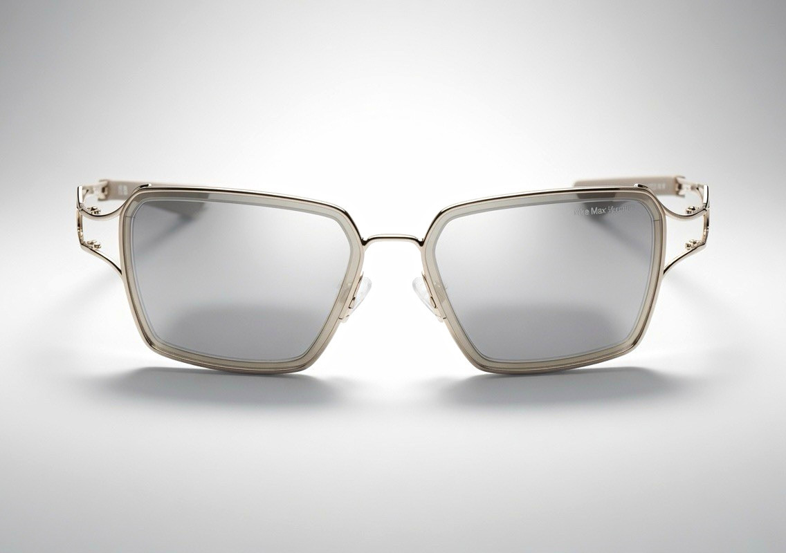 🔥Nike Veil Prism EV24049-708-57 Square Sunglasses Gold/Silver Mirror 57-14-135