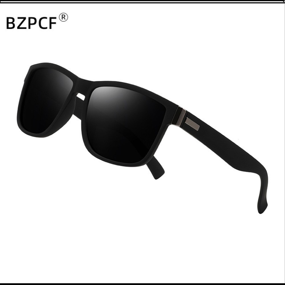 Men Women Tinted Myopia Nearsighted Glasses Square Frame Sunglasses -0.5 to -6.0