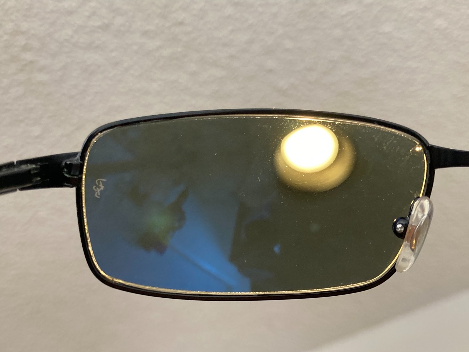 Ray Ban Sunglasses RB 3194 006/58 Black Metal Sports Wrap G15 Green Polarized