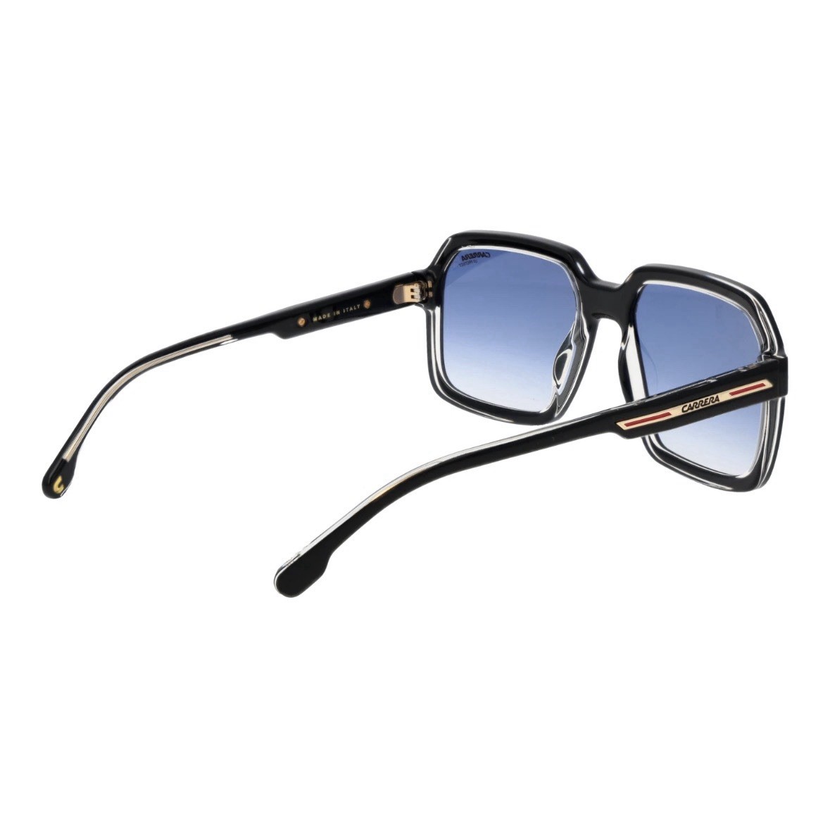 Carrera VICTORY C 08/S 7C508 Black Square Sunglasses 56mm Blue Gradient Lens