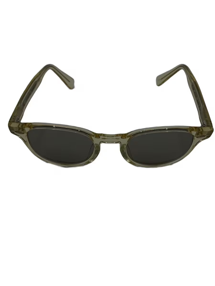 Other Brands TYPE Sunglasses with Case, Wellington Style, Plastic, Yellow/Gray,