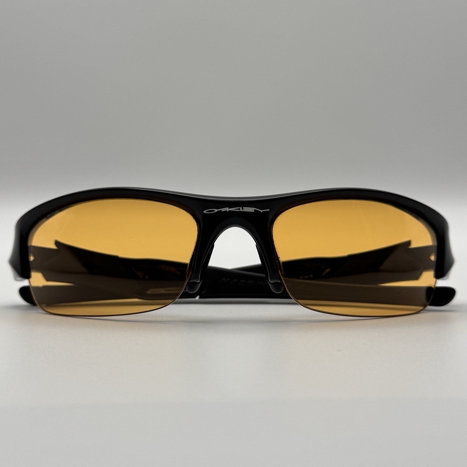 Oakley Flak Jacket XLJ 03-953 Jet Black Yellow Persimmon Sunglasses Made In USA
