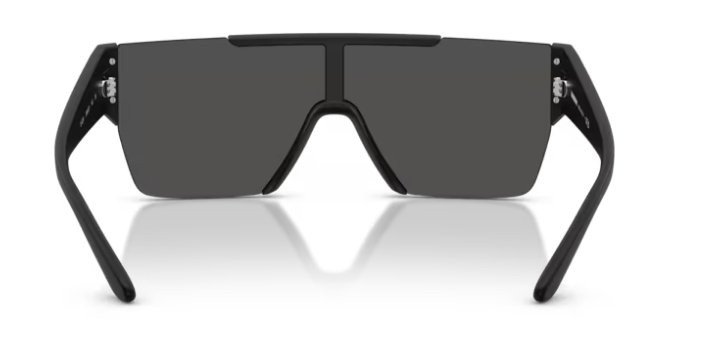 BURBERRY BE 4291 346487 Matte Black Plastic Rectangle Sunglasses Black Lens