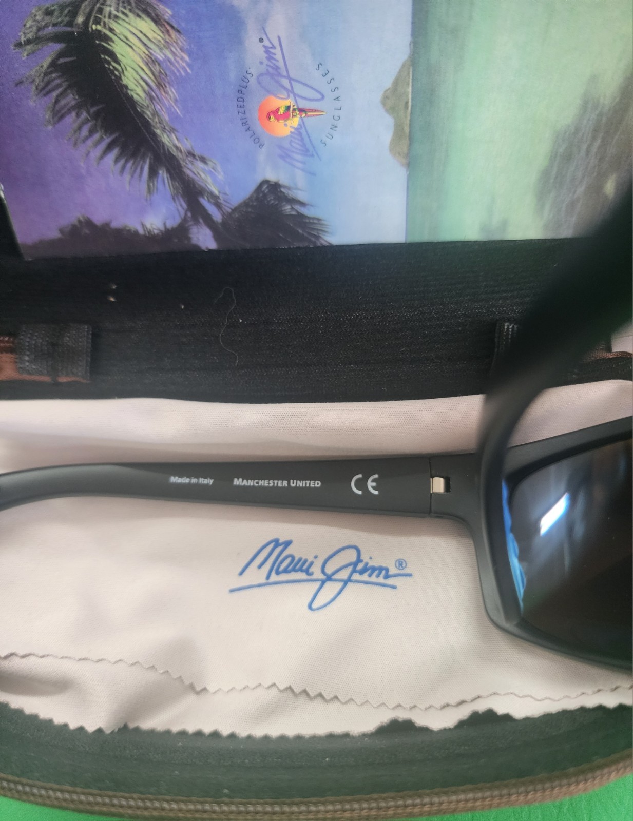 Maui Jim Kanaio Coast B766-08C Rectangle Sunglasses Blue Mirrored