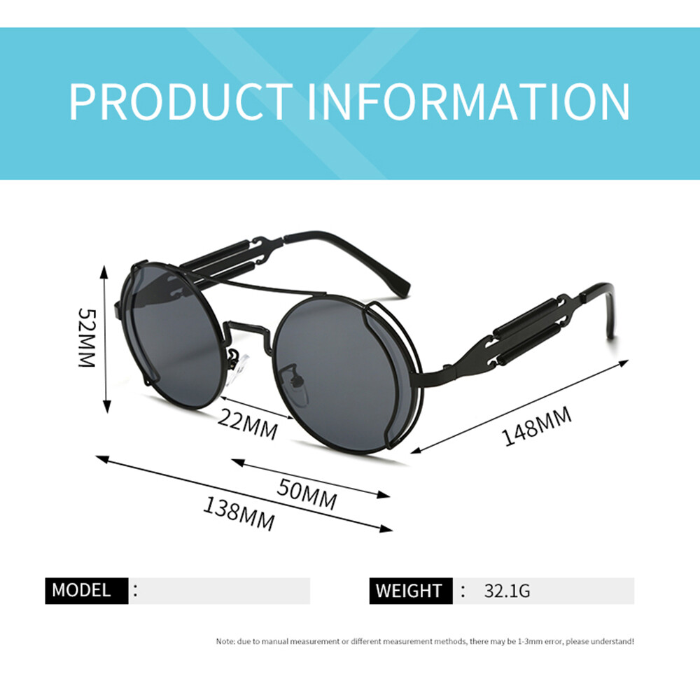 Metal Round Outdoor Sports Sunglasses Men Women Classic Punk Style Glasses Hot