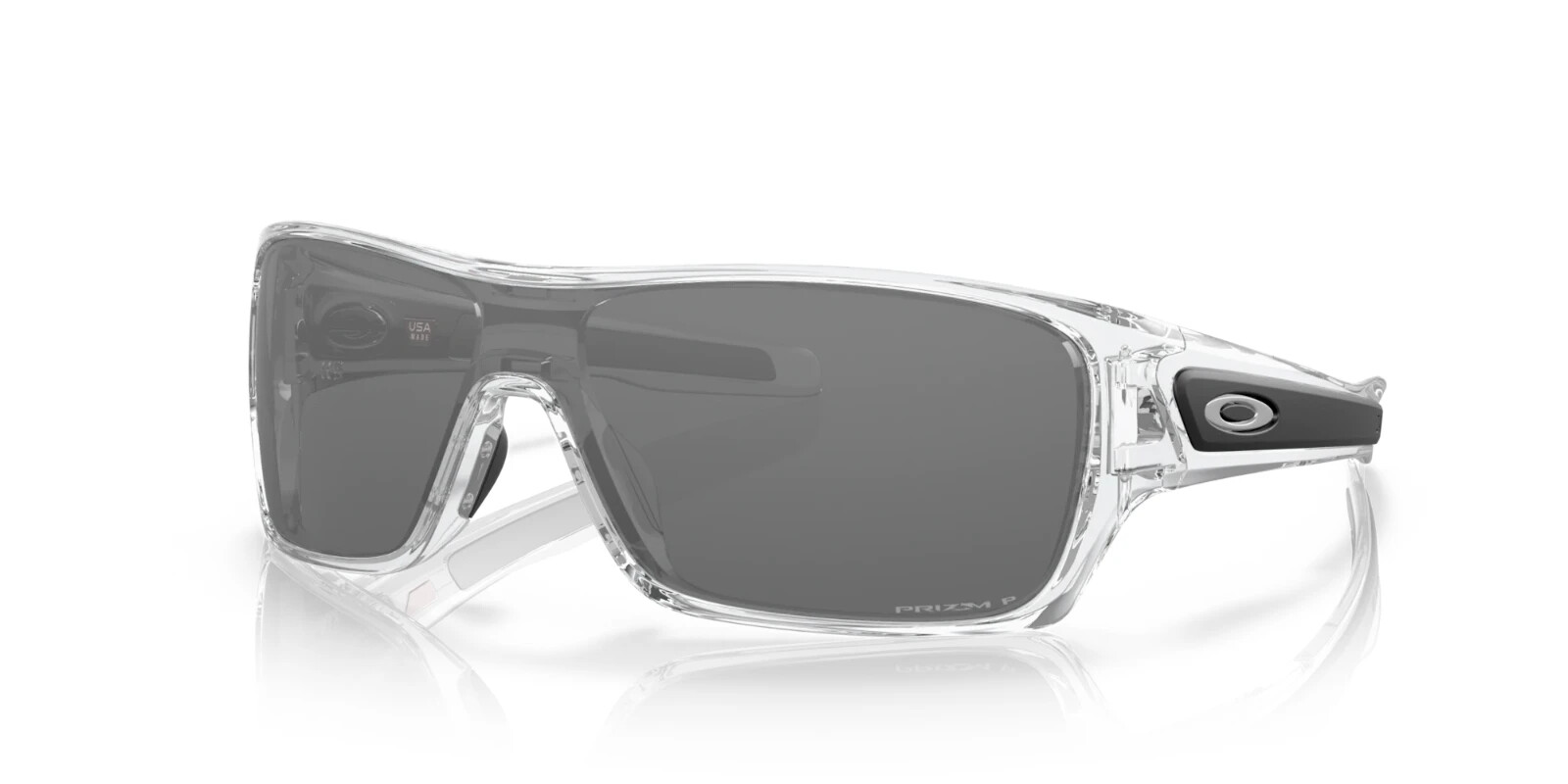 NEW* Oakley TURBINE ROTOR Clear & Black POLARIZED PRIZM Black Sunglass OO9307-16