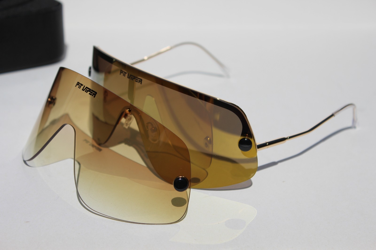 PIT VIPER The Gold Standard Limousine POLARIZED Sunglasses Revo Interchange NEW